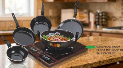 Jainpet Modern Home Chef 5-Piece Set Induction (Aluminium, Stainless Steel, 5 - Piece)