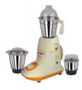 Jaipan Hero Mixer Grinder with 3 Stainless Steel Jars 550W, orange & off white...