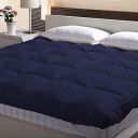 Jaipur Linen 3000 GSM King Size Finest Imported Super Microfiber Mattress Padding/Topper- Dark Blue (72X78inch)...