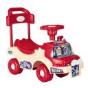 Amazon Brand - Jam & Honey Ride-On for Kids | Music and Lights | Rear Pulling Handle (Red and Orange)...