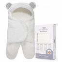 Jam Naturals-Cute Bear Organic Newborn Swaddle Wrap-Gender Neutral Soft Baby Blanket(Grey 0-3m)...