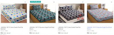 Jamuwal Bedsheets Starting at Rs 99