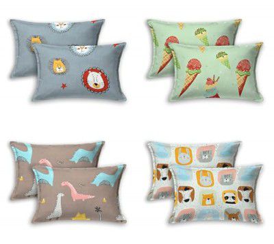 JAMUWAL Super Soft Brushed Microfiber Pillow Covers, (2 Pcs) Pillow Covers,20X30 (Cartoon Print)