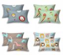JAMUWAL Super Soft Brushed Microfiber Pillow Covers, (2 Pcs) Pillow Covers,20X30 (Cartoon Print)...