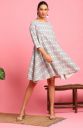 Janasya Women's Cream Cotton Flex Ethnic Motifs A-line Western Dress...