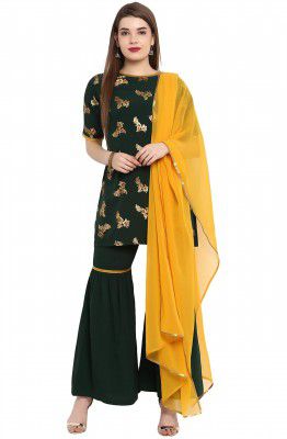 Janasya Women's Crepe Salwar Suit