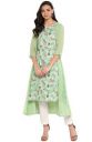 Janasya Women's Green Crepe Kurta...