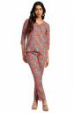Janasya Women's Pink Cotton Floral Printed Co-Ord Set...