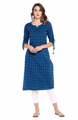Janasya Women's Pure Cotton Straight Kurta