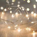 JANISH 3 Meter Battery Operated Silver String LED Lights 30 LED...