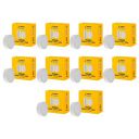 Jaquar 6W LED Gem Trimless Round Surface Mount Down Light | No False Ceiling Required | Cool White (6500K) (Pack of 10)...