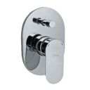 Jaquar Brass Opal Single Lever Exposed Part Kit of Diverter Consisting of Operating Lever Wall Flange (Chrome Finish) Pack of 2...