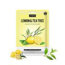 Jaquline USA Lemon&TeaTree Sheet Mask| Zero paraben and sulphate| Biodegradable Ber masks Light-weight| Hydrating and Skin firming...