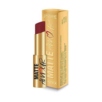 Jaquline USA Matte Amour Matte Lipstick Lightweight, Long-wear Lipsticks |Matte Finish, High Coverage,Highly Pigmented, Cruelty Free,Paraben Free,Vegan (3.5g Modern Love12)