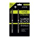 Jaquline USA Onestroke Super Black Kajal Twin Pack, Smudge Proof, Water Proof, Black, (Pack of 2)...