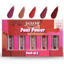 Jaquline USA Pout Power Set Of 5 Liquid Matte Lipstick | Water Proof | Smudge Proof (5X1.25Ml)...
