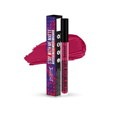 Jaquline USA Stay With Me Liquid Lipstick Born Free 3ml | Matte|Long lasting| Highly pigmented| Smudge proof| Transfer proof| 12 hours+ stay