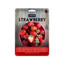 Jaquline USA Strawberry Sheet Mask | Zero paraben and sulphate| Biodegradable Ber masks| Light-weight| Hydrating and Skin firming...