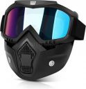 JAQUMA Goggle Mask Anti Scratch UV Protective Face & Eyewear Helmet Breath Guard...