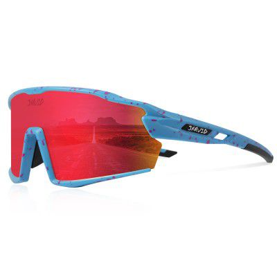 Jarvid Polarized Cycling Glasses with 4 Interchangeable Lenses Sports Sunglasses for Women Men Running Baseball Fishing Driving
