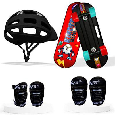 Jaspo Dragon Fire Fiber Skateboard Casterboard Cruiserboard for Beginners|Learners|Training Purpose for All Age Group