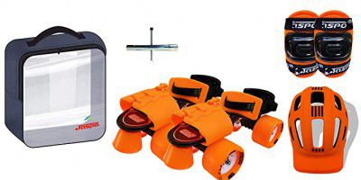 Jaspo Marshal Adjustable Roller Skates for Age Group 6-14 Years Old