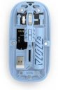 JAXTER Pureview Transparent Wireless and Bluetooth Rechargeable Mouse Wireless Optical Gaming Mouse  (2.4GHz Wireless, Blue)...