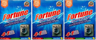 JAYADURGA ENTERPRISES Fortune Descaler Powder for All Washing Machines and Dish Washers (Pack of 3)