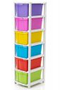 Jayci Mart 6XL Plastic Modular Drawer System, Product Dimension When assembled (Multicolor, 6XL)...