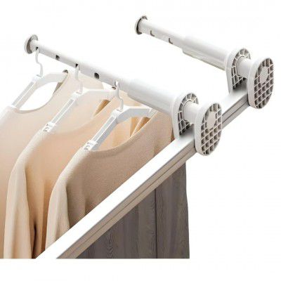 JAYMUKESH & CO. Clothes Drying Rack Adjustable Balcony Hanger 