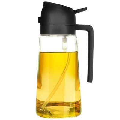JAYMUKESH & CO. Cooking Oil Dispenser Bottle (2 in 1 Oli Spray Bottle)