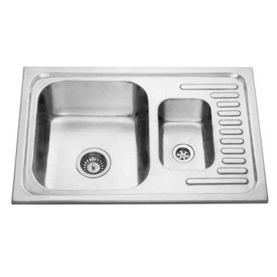 Jayna 304 Grade SBMB 06 Single Bowl sink with Vegetable Bowl (36x20x08 inches)