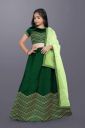 JAYNATH FASHION Girls Lehenga Choli Ethnic Wear Self Design Lehenga (Green, Pack of 1)...