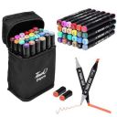 JB Export Chisel Marker Pen,Water Pen,Outline Marker Pens,Sketch Set,Drawing Materials,Acrylic Pen,Color Full Pen,Markers,Paint Pens,Touch Cool Markers,Magic Pencil For Kids (24),Multicolour...