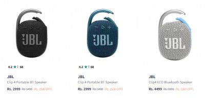 JBL Clip 4 Speaker Starts At ₹2749