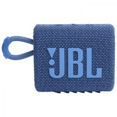 JBL Go 3 Eco 4.2W Portable Bluetooth Speaker (IP67 Waterproof, 5 Hours Playtime, 1.0 Channel, Blue)