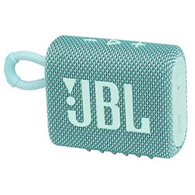 JBL Go 3, Wireless Ultra Portable Bluetooth Speaker, Waterproof, Type C (without Mic, Teal)