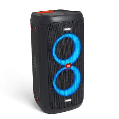 JBL PartyBox 100 Portable Bluetooth Party Speaker with Bass Boost and Dynamic Light Show (160 Watts, Black) (Party Box 100)