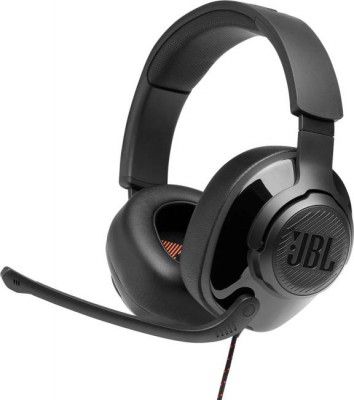 JBL Quantum 300 Wired Gaming Headset (Black, On the Ear)