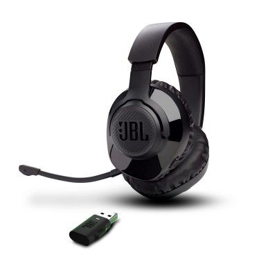 JBL Quantum 350 Wireless PC Gaming On Ear Headset, Detachable Boom mic, Lossless 2.4GH Wireless Technology, 22-Hour Battery, PC and PS Wirelessly Compatible (Black)
