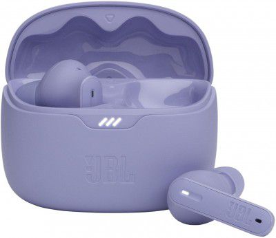 JBL Tune Beam Active Noise Cancellation, 48H playtime,JBL App, Speed Charge, BT5.3LE Bluetooth (Purple, True Wireless)