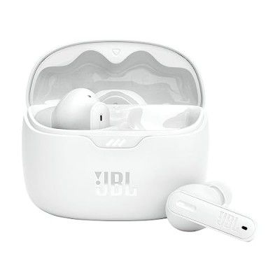 JBL Tune Beam In Ear Wireless TWS Earbuds with Mic, ANC Earbuds, 48 Hrs Battery, Bluetooth 5.3 (White)