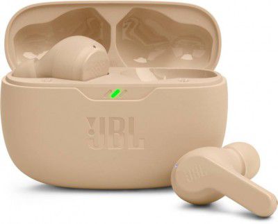 JBL Wave Beam TWS, 32Hr Playtime, JBL App Bluetooth (Beige, In the Ear)