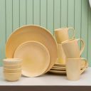 JCPL Fine Porcelain Reactive Dinner Set, for Family of 4, Ceramic Crockery Set, Dinner Plates, Kitchen Set for Home (PASTEL PEACH, 16 Pieces)...