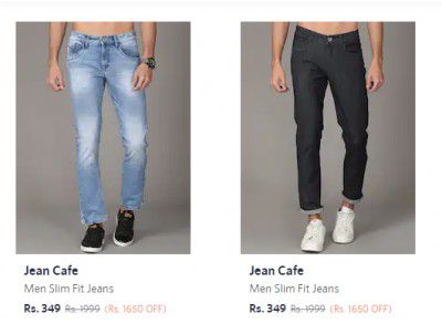 Jean Cafe Jeans Men's Jeans from ₹349