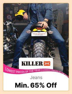Jeans @ minimum 65% off on Flipkart Big Billion Days 