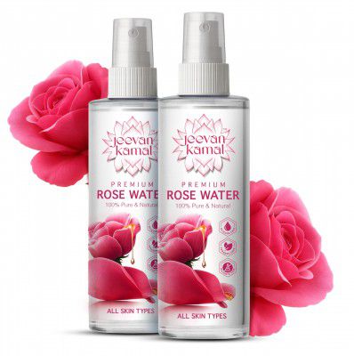 Jeevan Kamal Premium Rose Water, For All Skin Types (100ml, Pack of 2)