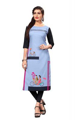 JEIVKH Womens Crepe Regular Kurti