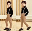 Jekeshvi Trend  Boys Party(Festive) Shirt Pant  (KHAKHI)...