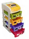 Jenelle Kids drawer Rectangular Drawer Plastic Modular Chest Storage Organizer for Home, Office, Parlor, School, Doctors, Kids Room Table Top, and Kids Drawer(kids Drawer 4 layer)...
